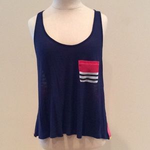 Multi colored swing style tank top